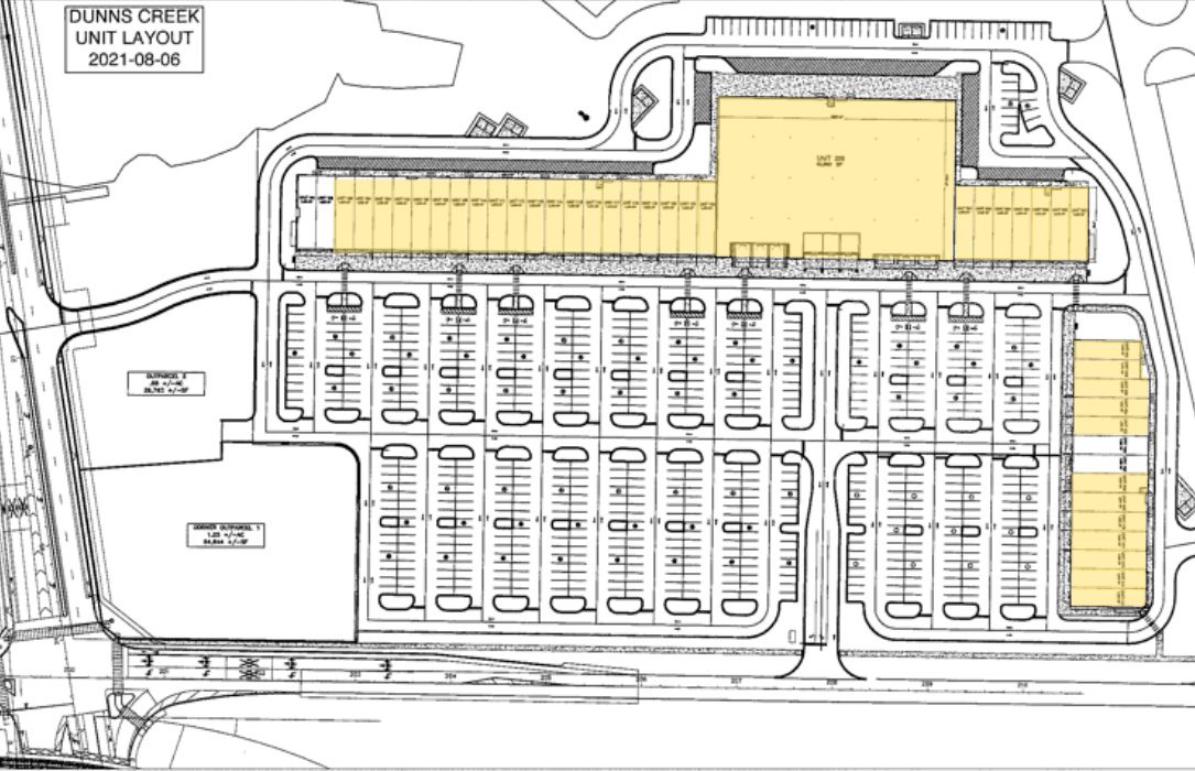 A sitemap of our Dunns Creek property.